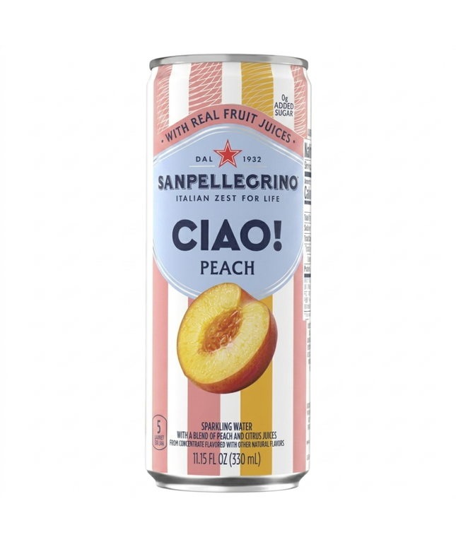 San Pellegrino Ciao Peach 330mL X4 Pack
