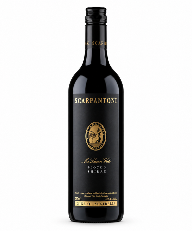 Scarpantoni McLaren Vale 2021 Block 3 Shiraz 750mL