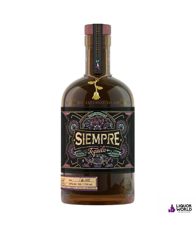 Siempre Tequila Anejo 700ML - Liquorworld