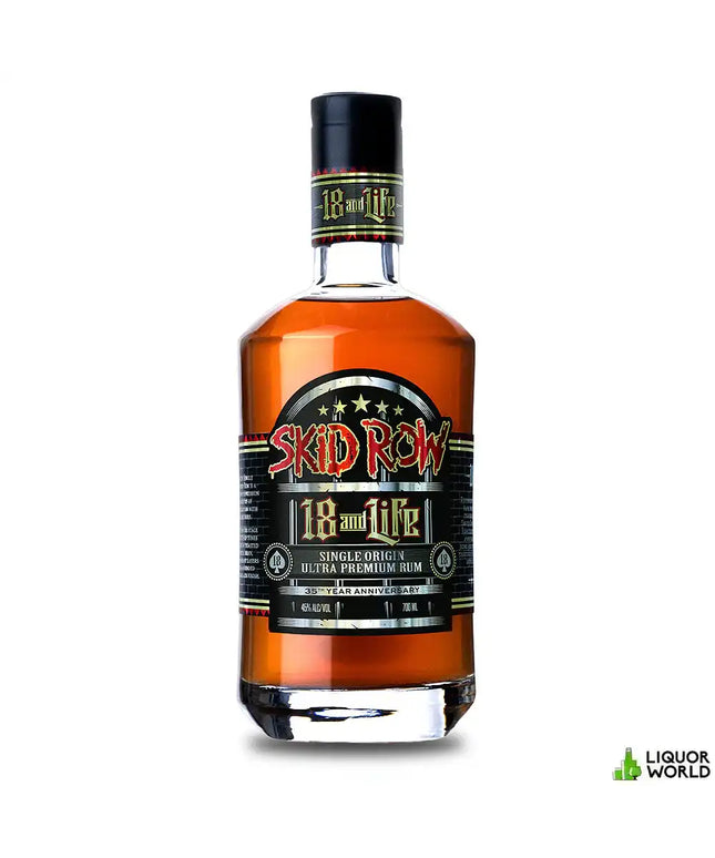 Skid Row 18 Year Old "18 And Life" Single Origin Ultra Premium Rum 700mL - Liquorworld