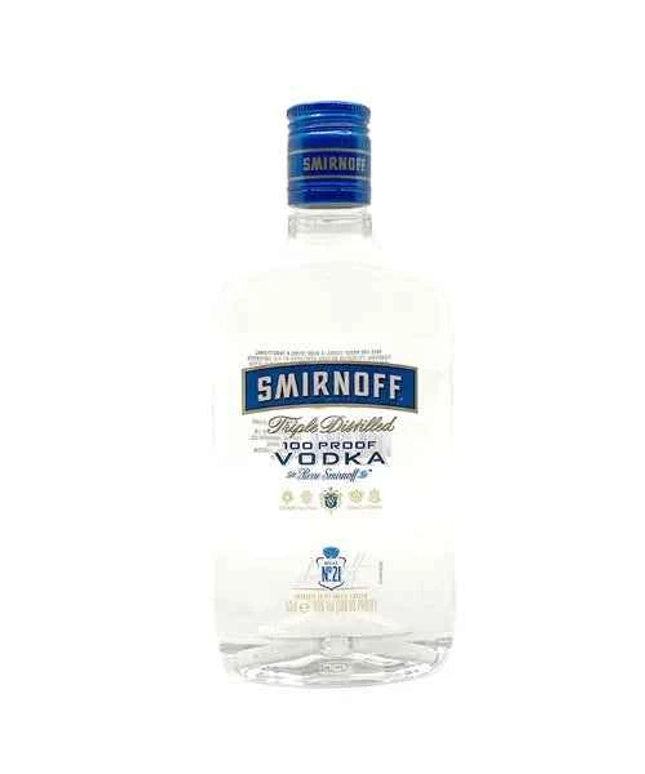 Smirnoff Blue Label 100 Proof Export Strength Russian Vodka 500ml