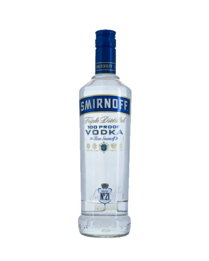 Smirnoff Blue Label 100 Proof Export Strength Vodka 1Lt - Liquorworld