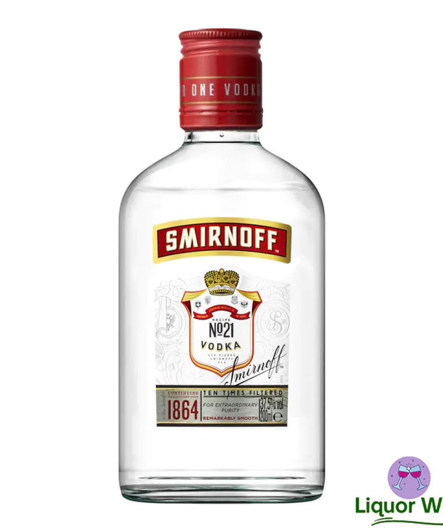 Smirnoff Red Label Vodka Glass Miniature 200mL - Liquorworld