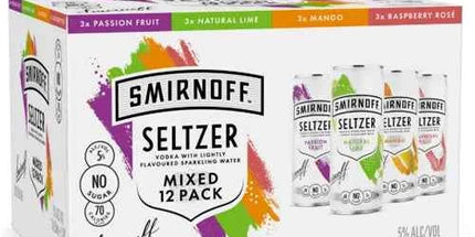 Smirnoff Seltzer Mixed 12 Pack 250ml