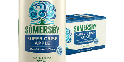 Somersby Super Crisp Apple Semi-Sweet Cider Case 30 x 375mL Cans - Liquorworld