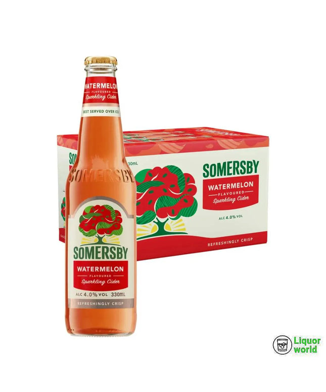 Somersby Watermelon Cider Case 24 x 330mL Bottles - Liquorworld