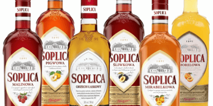 Soplica Polish Liqueur Collection – Raspberry, Quince, Hazelnut, Plum, Mirabelle & Apricot 6 Bottle Combo (500mL Each)