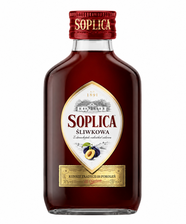 Soplica Plum 100ml – Flavoured Vodka Liqueur 28% ABV