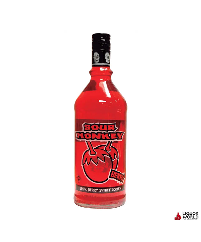Sour Monkey Sour Berry Spirit Cooler Liqueur 750ml - Liquorworld