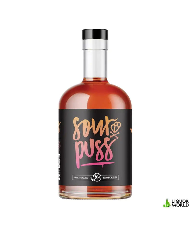Sour Puss Sour Peach Blended Liqueur 700mL - Liquorworld