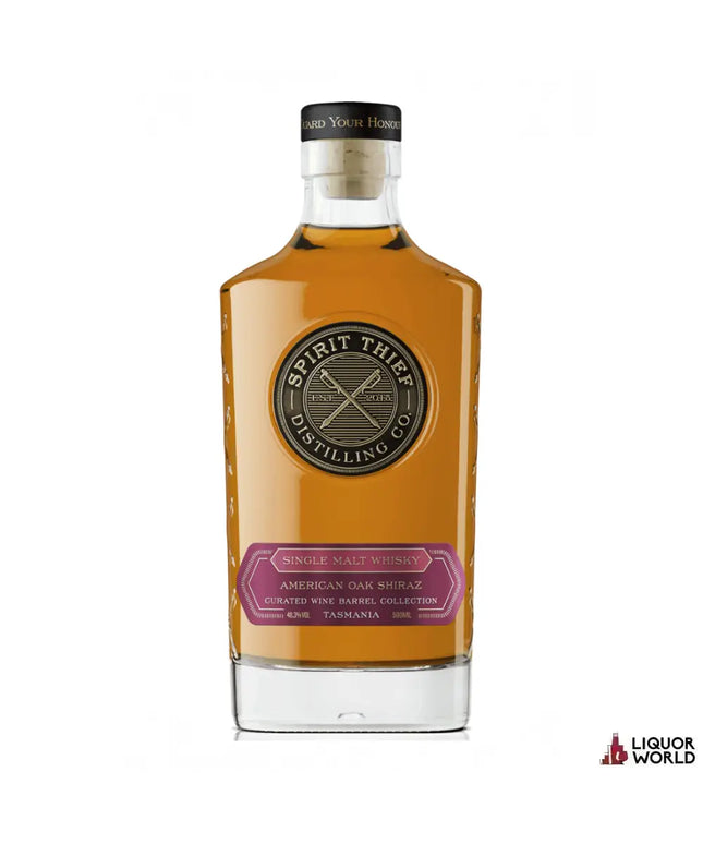 Spirit Thief American Oak Shiraz Cask Single Malt Whisky 500ml - Liquorworld
