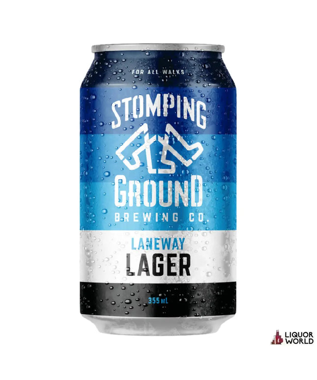 Stomping Ground Laneway Lager Beer cans 355ml (18 Pack) - Liquorworld
