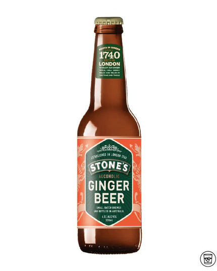 Stones Ginger Beer Bottle 330ml (24 Pack) - Liquorworld