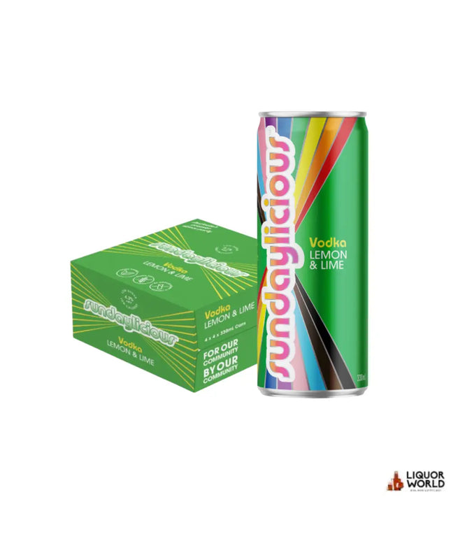Sundaylicious Vodka Premix Lemon & Lime Cans 330ml (16 Pack) - Liquorworld