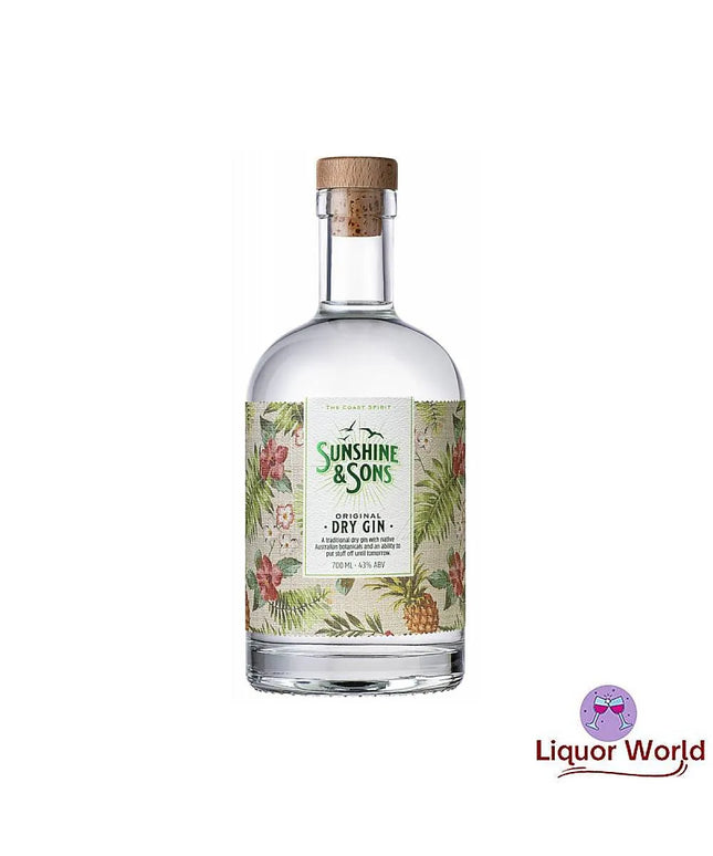 Sunshine and Sons Original Dry Gin 700ml - Liquorworld