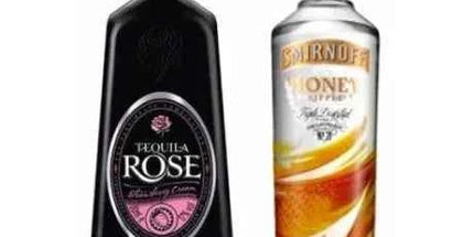 SmirnOff Wild Honey Vodka & Tequila Rose Strawberry Liqueur - 2 Bottles