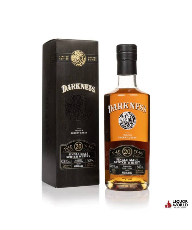 The Darkness Highland Single Malt 20 Year Old Oloroso 500ml - Liquorworld