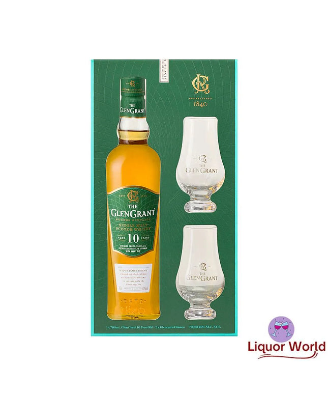 The Glen Grant 10 Year Old Single Malt Scotch Whisky with Gift Box 700ml - Liquorworld