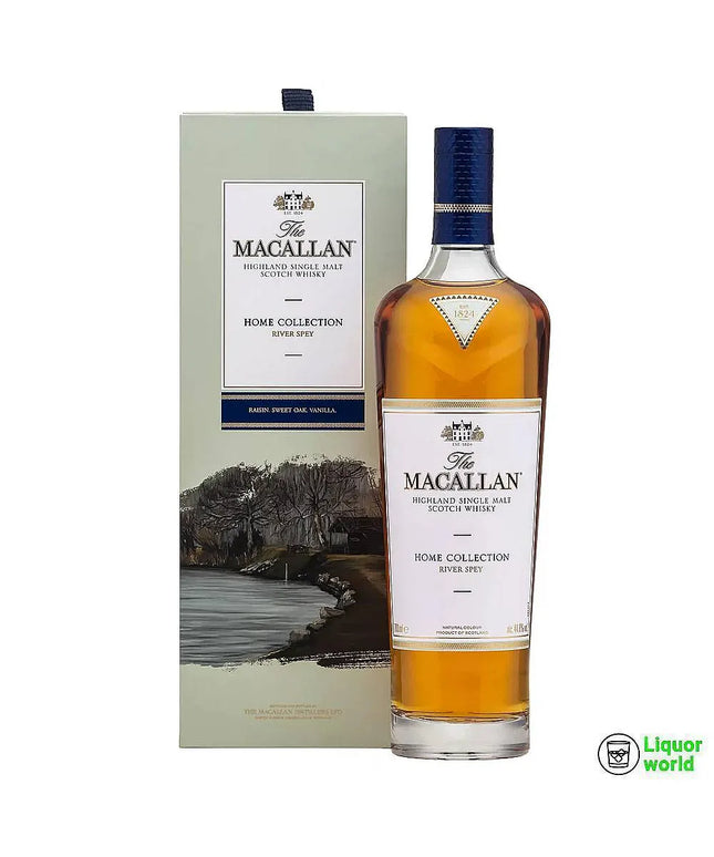 The Macallan Home Collection 'River Spey' With Giclee Art Prints Limited Edition Single Malt Scotch Whisky 700mL