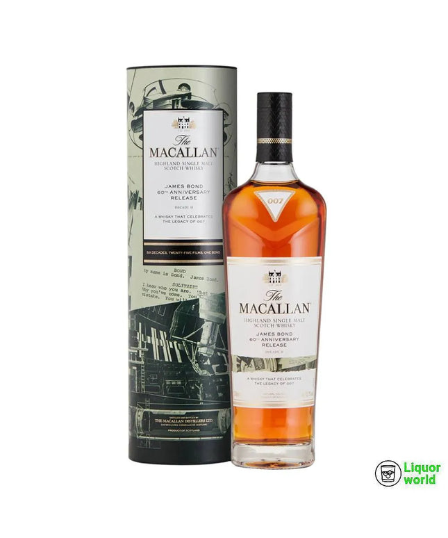 The Macallan James Bond 60th Anniversary Release Decade II Single Malt Scotch Whisky 700mL