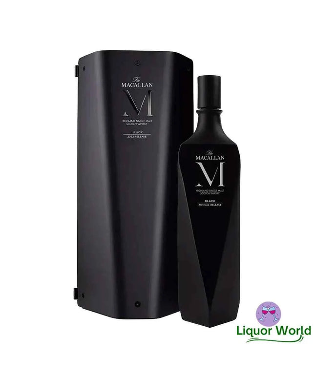 The Macallan M Black Decanter 2022 Single Malt Scotch Whisky 700mL