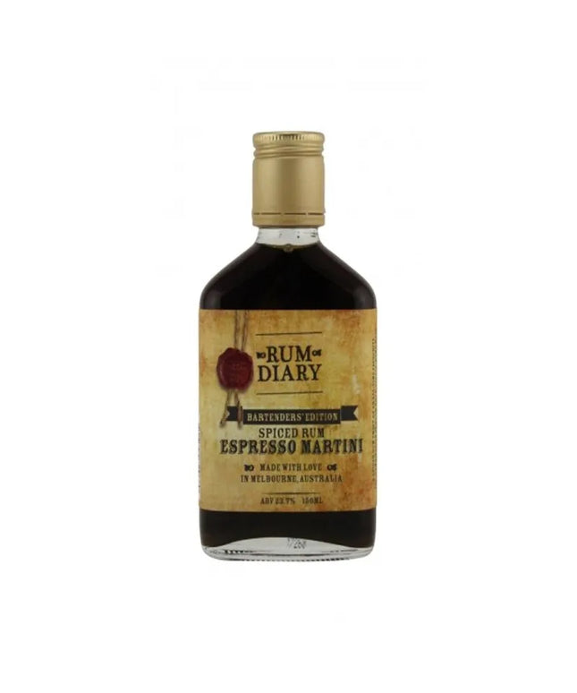 The Rum Diary Rum Diary Spiced Rum Espresso Martini Hip Flask 150ml - Liquorworld