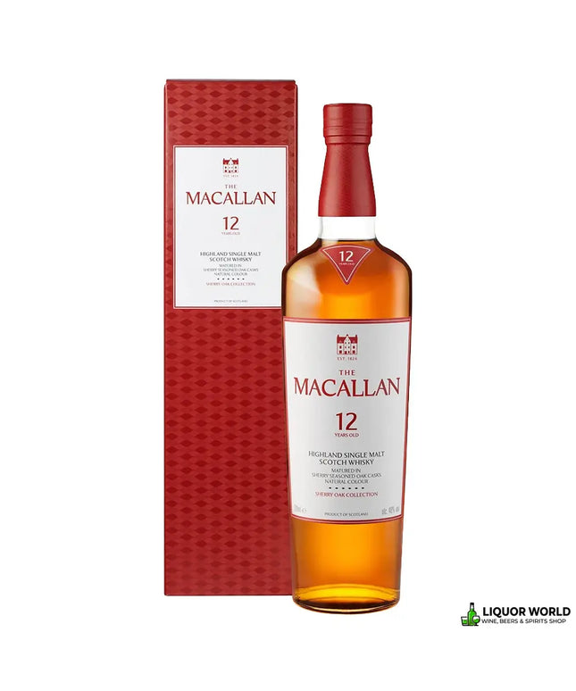 The Macallan 12 Year Old Sherry Oak Single Malt Scotch Whisky 700mL