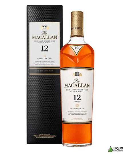 The Macallan 12 Year Old Sherry Oak (Older Packaging) Single Malt Scotch Whisky 700mL