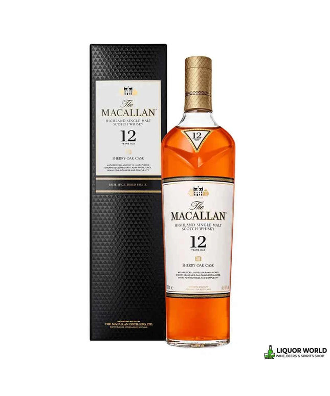 The Macallan 12 Year Old Sherry Oak (Older Packaging) Single Malt Scotch Whisky 700mL