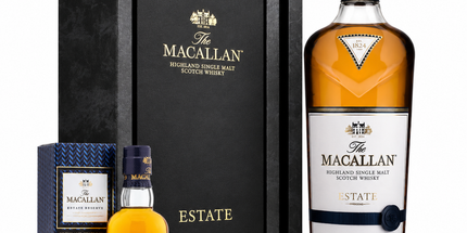 The Macallan Estate Single Malt Scotch Whisky 700mL + 1824 Estate Reserve Miniature 50mL
