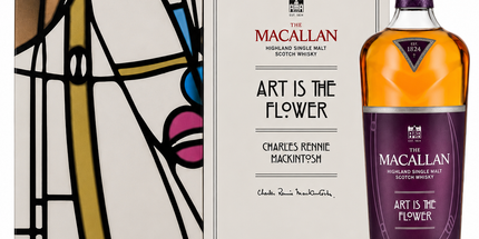 The Macallan x Charles Rennie Mackintosh "Art Is The Flower" Highland Single Malt Scotch Whisky 700mL