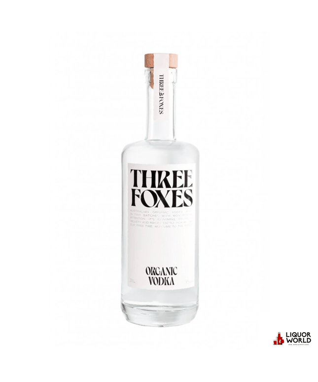 Three Foxes Organic Vodka 700ml - Liquorworld