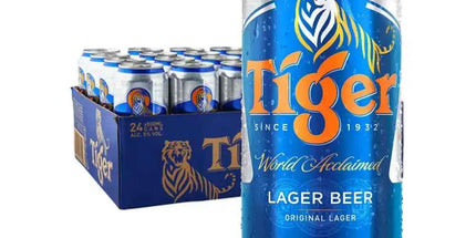 Tiger Lager Imported Beer Case 24 x 500mL Cans
