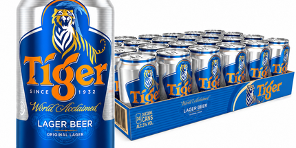 Tiger Lager Imported Beer Case 24 x 330mL Cans