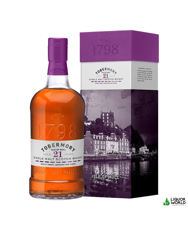 Tobermory 21 Year Old Oloroso Sherry Cask Finish Single Malt Scotch Whisky 700mL - Liquorworld