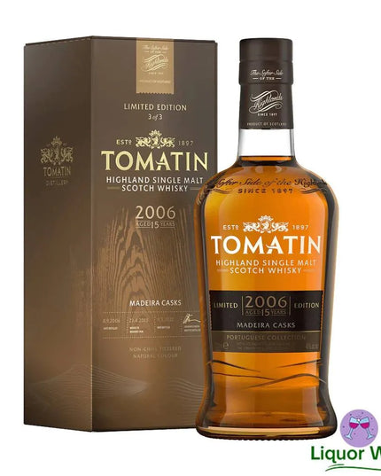 Tomatin 15 Year Old Madeira Casks Portuguese Collection Single Malt Scotch Whisky 700mL - Liquorworld