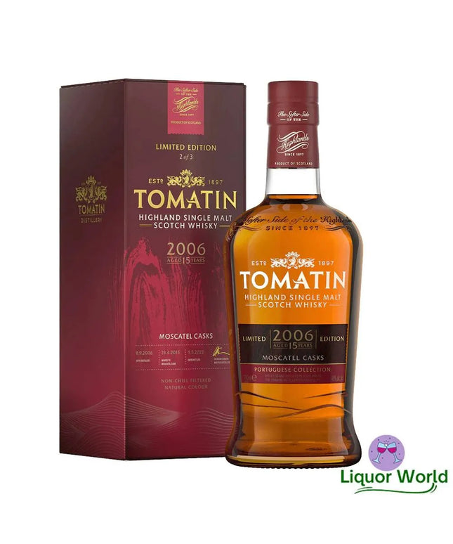 Tomatin 15 Year Old Moscatel Casks Portuguese Collection Single Malt Scotch Whisky 700mL