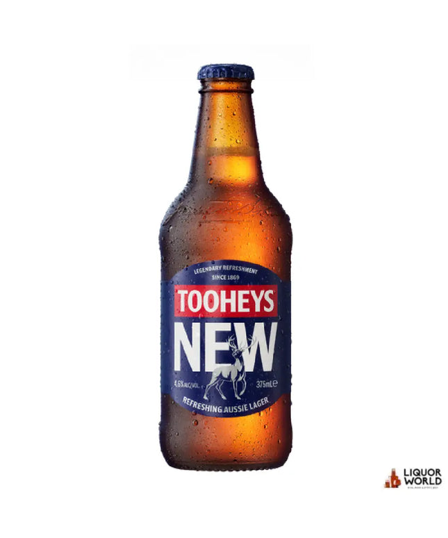 Tooheys New Lager Beer Bottles 375ml (24 Pack) - Liquorworld