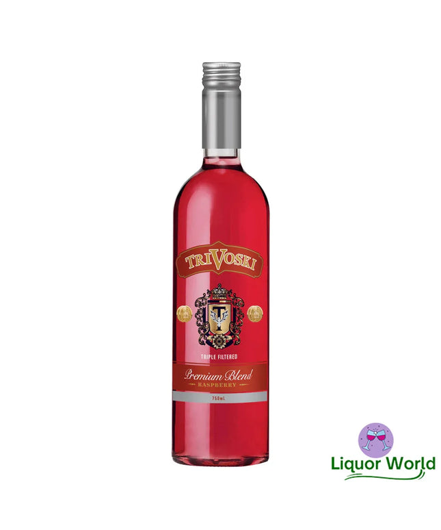 Trivoski Raspberry Flavoured Premium Blend (750mL X 12) - Liquorworld