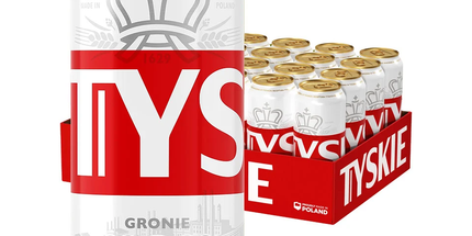 Tyskie Gronie Premium Polish Lager Imported Beer Case 24 x 500mL Cans