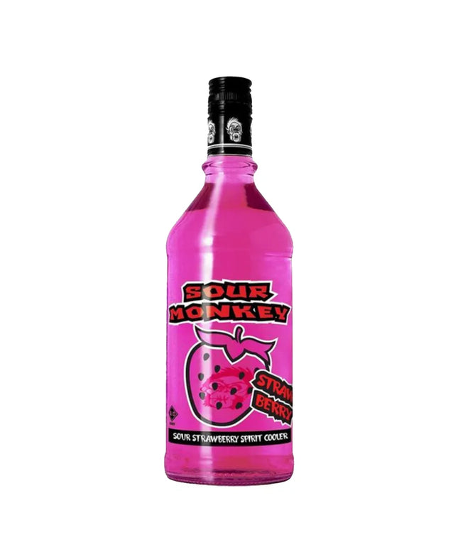 Sour Monkey Sour Strawberry Spirit Cooler 750ml - Liquorworld