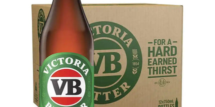 Victoria Bitter Longneck VB Beer Case 12 x 750mL Bottles - Liquorworld