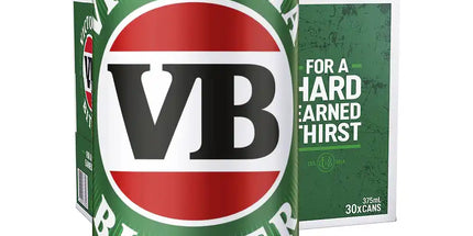 Victoria Bitter VB Beer Block 30 x 375mL Cans - Liquorworld