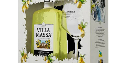 Villa Massa Limoncello Lemon Liqueur + 1 Glass Gift Pack 500mL - Liquorworld
