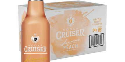 Vodka Cruiser Summer Peach 24 Pack 275ml Bottles - Liquorworld