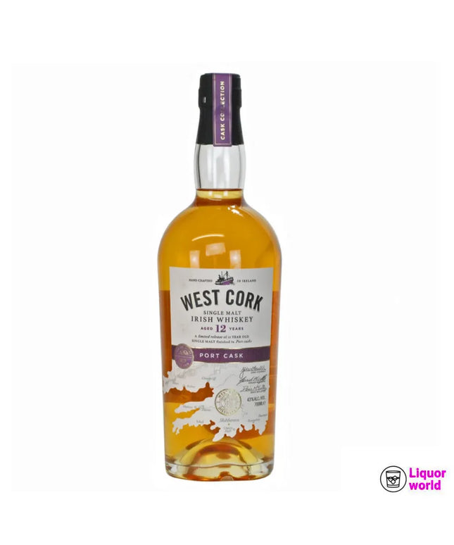 West Cork 12 year old Port Cask Single Malt Irish Whiskey 700 ml - Liquorworld