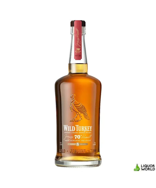 Wild Turkey 8 Year Old Jimmy Russell's 70th Anniversary Kentucky Straight Bourbon Whiskey 750mL - Liquorworld
