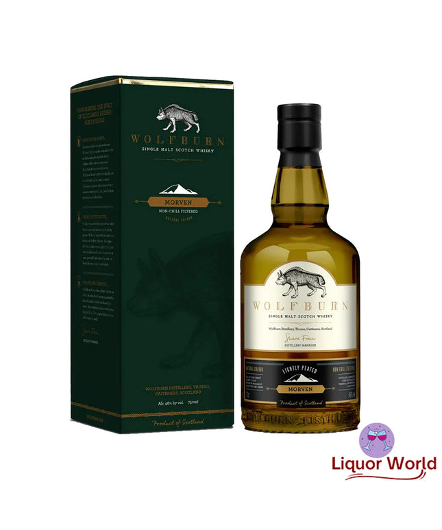Wolfburn Morven Lightly Peated Single Malt Scotch Whisky 700ml