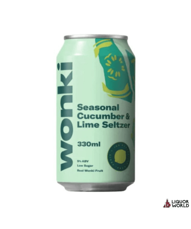 Wonki Cucumber And Lime Cans 330ml (24 Pack) - Liquorworld