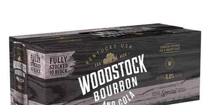Woodstock Bourbon & Cola 6% Cans 10 Pack 375ml